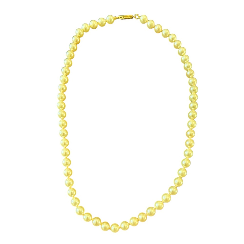17” Elegant Pearl and 14 K Gold Necklace